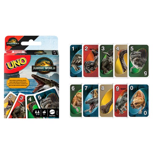 Uno Jurassic World 4 Card Game