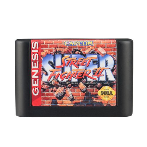 Console Heroes Sega Genesis Street Fighter II Cartridge Diorama Playset