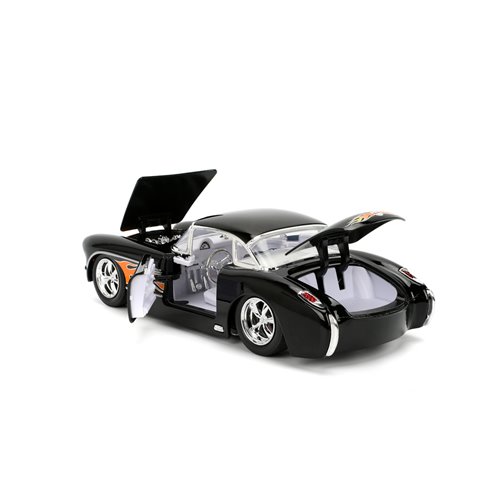 Bigtime Muscle 1957 Black Chevrolet Corvette 1:24 Scale Die-Cast Metal Vehicle