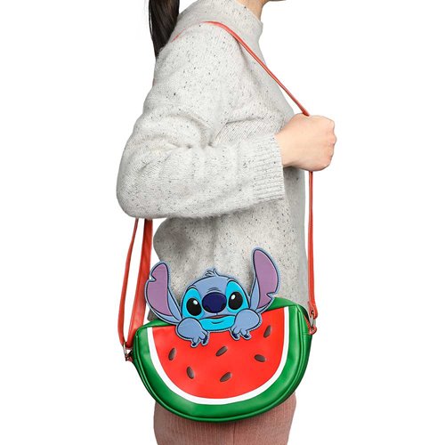 Lilo and Stitch Stitch 3D Watermelon Shaped Crossbody Bag