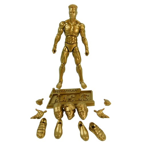 Vitruvian H.A.C.K.S. Glorious Gold Blanks Male 10th Anniversary Action Figure