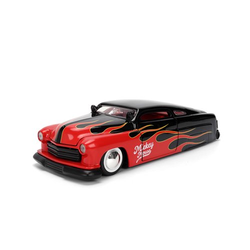Hollywood Rides Disney 1951 Mercury 1:24 Scale Die-Cast Metal Vehicle with Mickey Mouse Figure