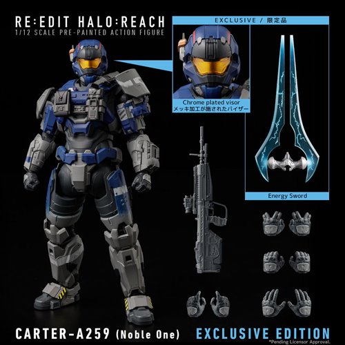 Halo: Reach RE:EDIT Carter-A259 Noble One 1:12 Scale Exclusive Edition Re-Release Action Figure