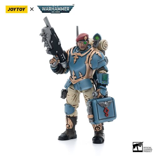 Joy Toy Warhammer 40,000 Astra Militarum Tempestus Scions Squad 55th Kappic Eagles Medic 1:18 Scale