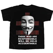 V for Vendetta Accountable Black T-Shirt