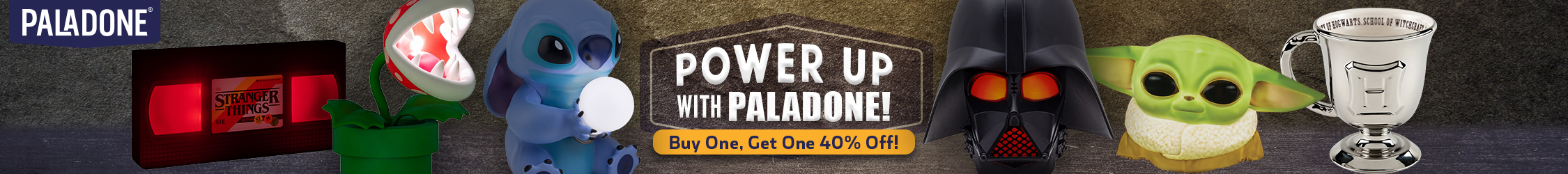 Buy One, Get One 40% Off on Paladone