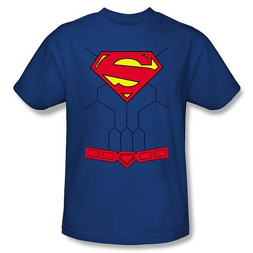 Superman New 52 Costume Blue T-Shirt - Entertainment Earth Superman New 52 Costume Blue T-Shirt - Entertainment Earth