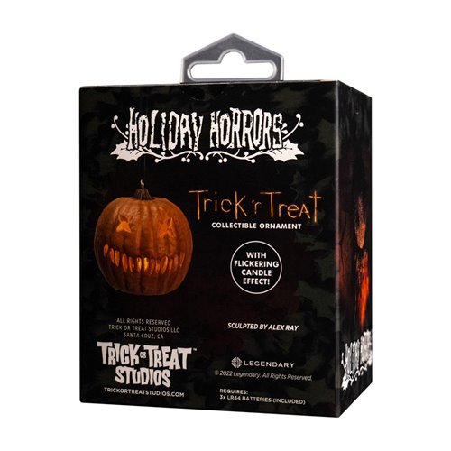 Trick r Treat Sam O'Lantern Pumpkin Light-Up Ornament