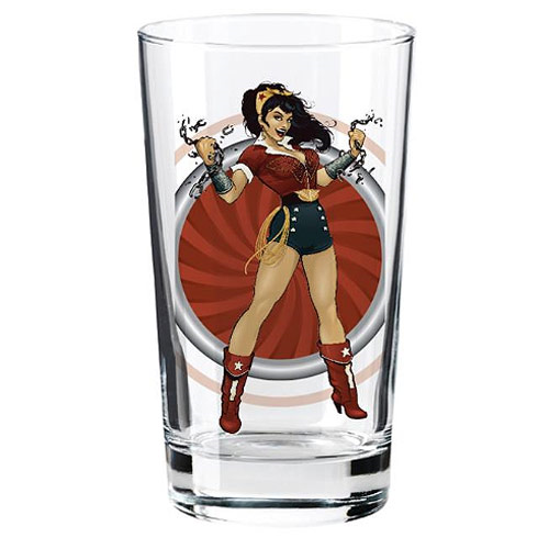 DC Comics Bombshells Wonder Woman Toon Tumbler Pint Glass