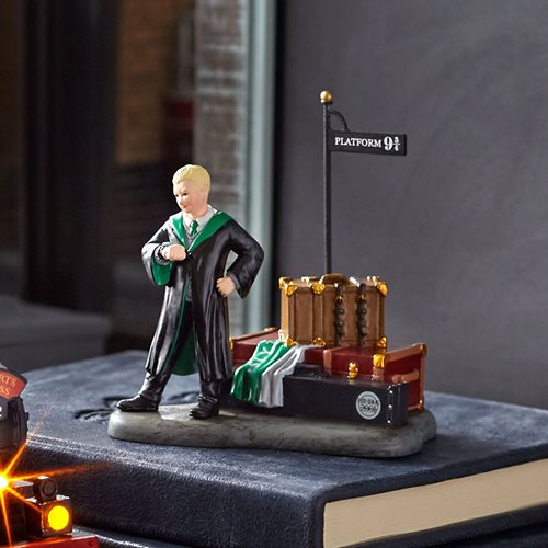 Harry Potter Village Draco Waits at Platform 9 3/4 Statue