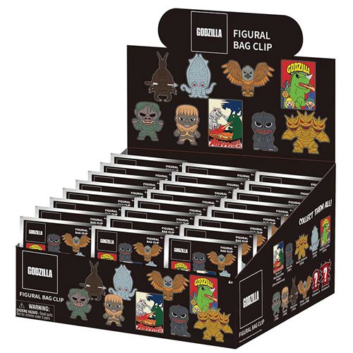Godzilla Series 7 3D Foam Bag Clip Random 6-Pack