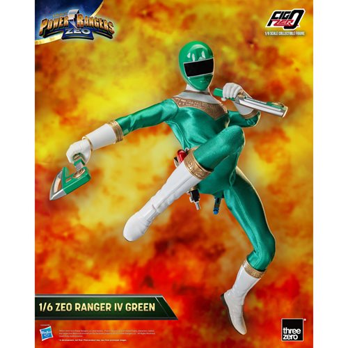 Power Rangers Zeo Green Zeo Ranger IV FigZero 1:6 Scale Action Figure