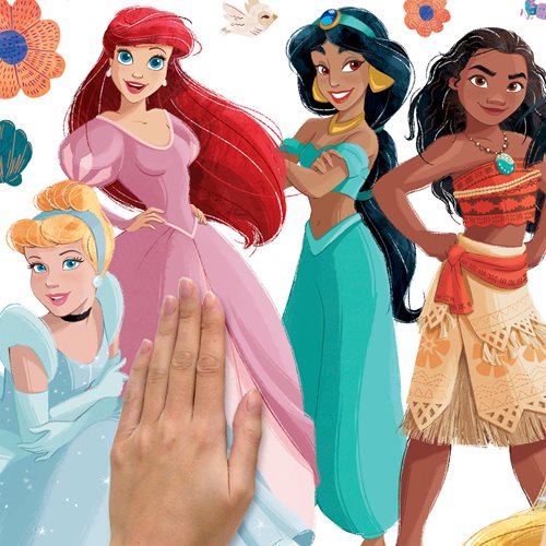Disney Princesses Flowers and Friends Giant Peel and Stick Wall Decals