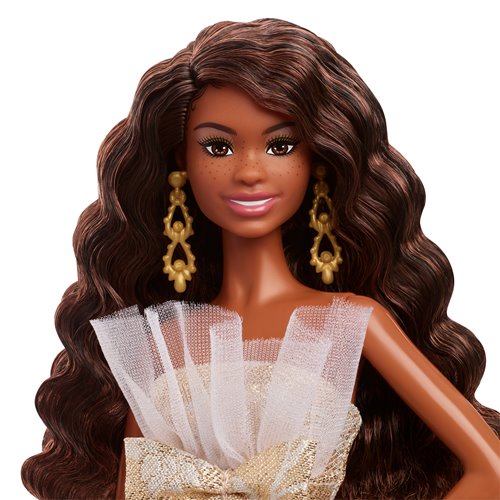 Barbie 2025 Holiday Doll with Black Hair