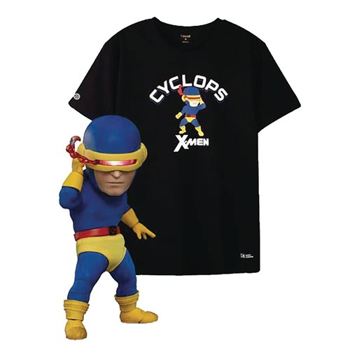 X-Men Cyclops Classic Costume Version EAA-085DX Action Figure with Large T-Shirt - Previews Exclusive
