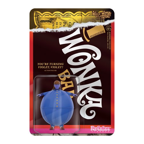 Willy Wonka and the Chocolate Factory Violet Beauregarde (Blueberry) 3 3/4-Inch ReAction Figure