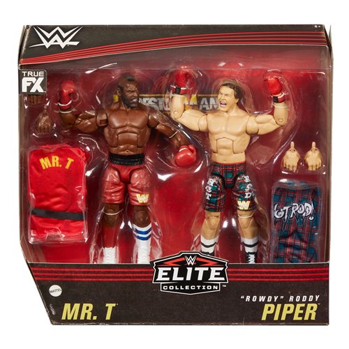 WWE Elite Collection Mr. T And "Rowdy" Roddy Piper Action Figure 2-Pack
