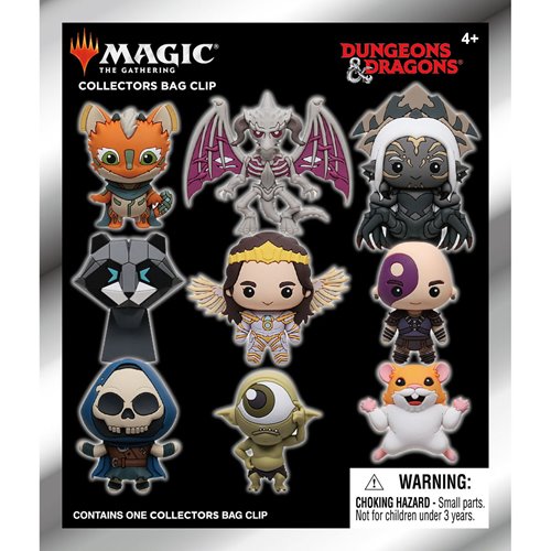 Wizards of the Coast x Magic: The Gathering 3D Foam Bag Clip Display Case of 24