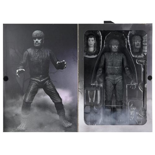 Universal Monsters Ultimate Wolfman Black and White Version 7-Inch Scale Action Figure
