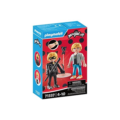 Playmobil 71337 Miraculous Adrien & Cat Noir  3-Inch Action Figures