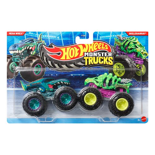 Hot Wheels Monster Trucks Demolition Doubles 1:64 Scale Vehicle 2-Pack 2026 Mix 3 Case of 8