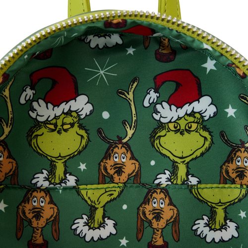 The Grinch Santa Cosplay Mini-Backpack