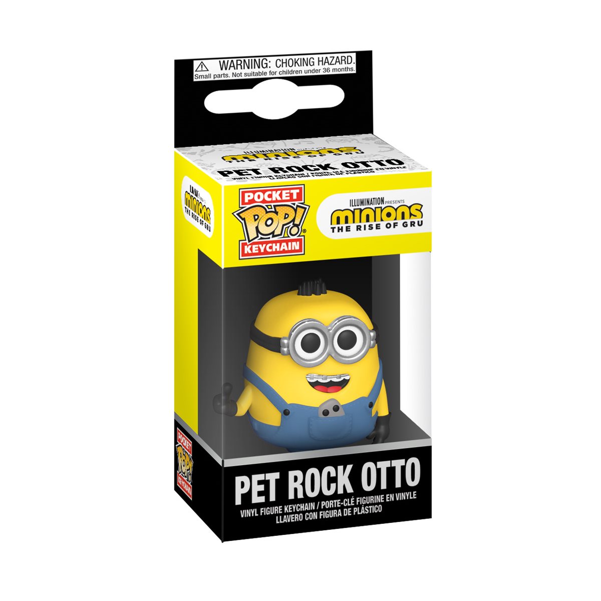 Minions The Rise Of Gru Pet Rock Otto Pocket Pop Key Chain