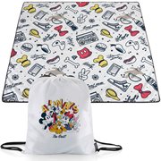 Mickey and Friends White with Red and Yellow Picnic Blanket
