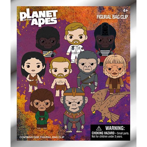 Planet of the Apes 3D Foam Bag Clip Random 6-Pack