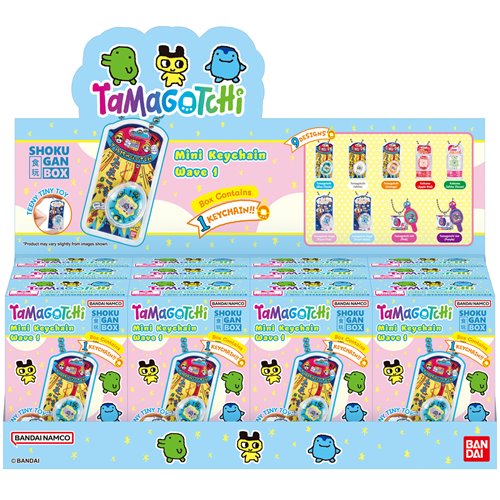 Tamagotchi Collection Wave 1 Shokugan Blind-Box Key Chain Case of 12