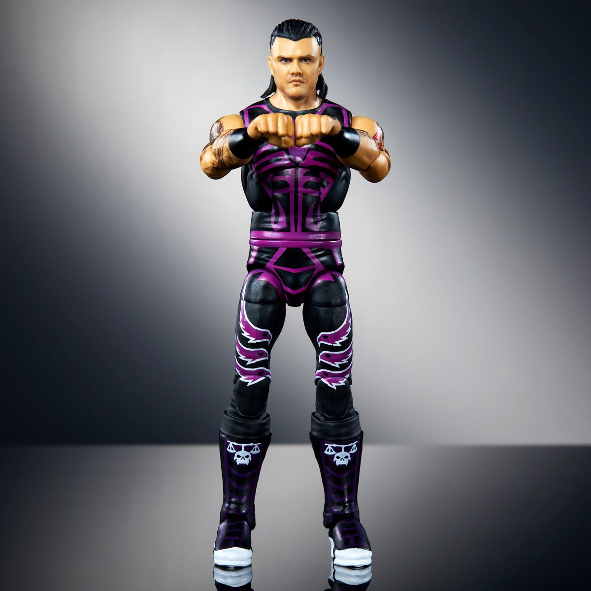 WWE Knuckle Crunchers - Statuetta Dominik Mysterio 10 Cm Con Accessorio, Articolata Da Collezione