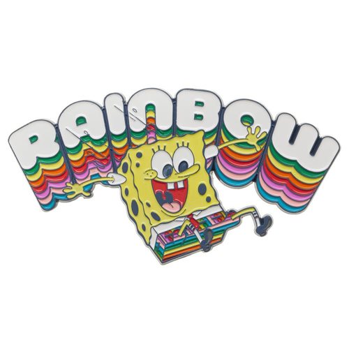 SpongeBob SquarePants Rainbow 3-Inch Lapel Pin