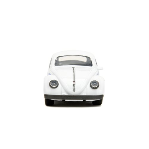 Punch Buggy 1950 Volkswagen Beetle White 1:32 Scale Die-Cast Metal Vehicle with Boxing Gloves