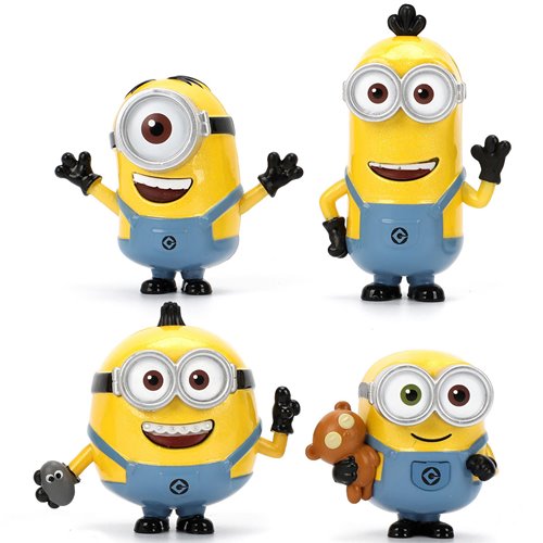 Despicable Me Minions MetalFigs 2 1/2-Inch Die-Cast Metal Mini-Figure 4-Pack