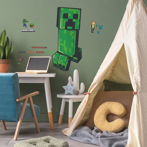 Minecraft Creeper Giant Peel and Stick Wall Decals