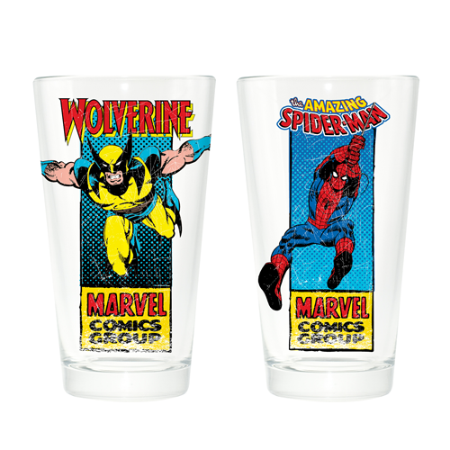 Official Marvel Comics Spider-Man Set Of 2 Glasses 