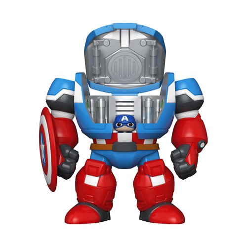 Marvel's What If Captain America with Mech Bitty Pop! Bitty Bot Vinyl Figure