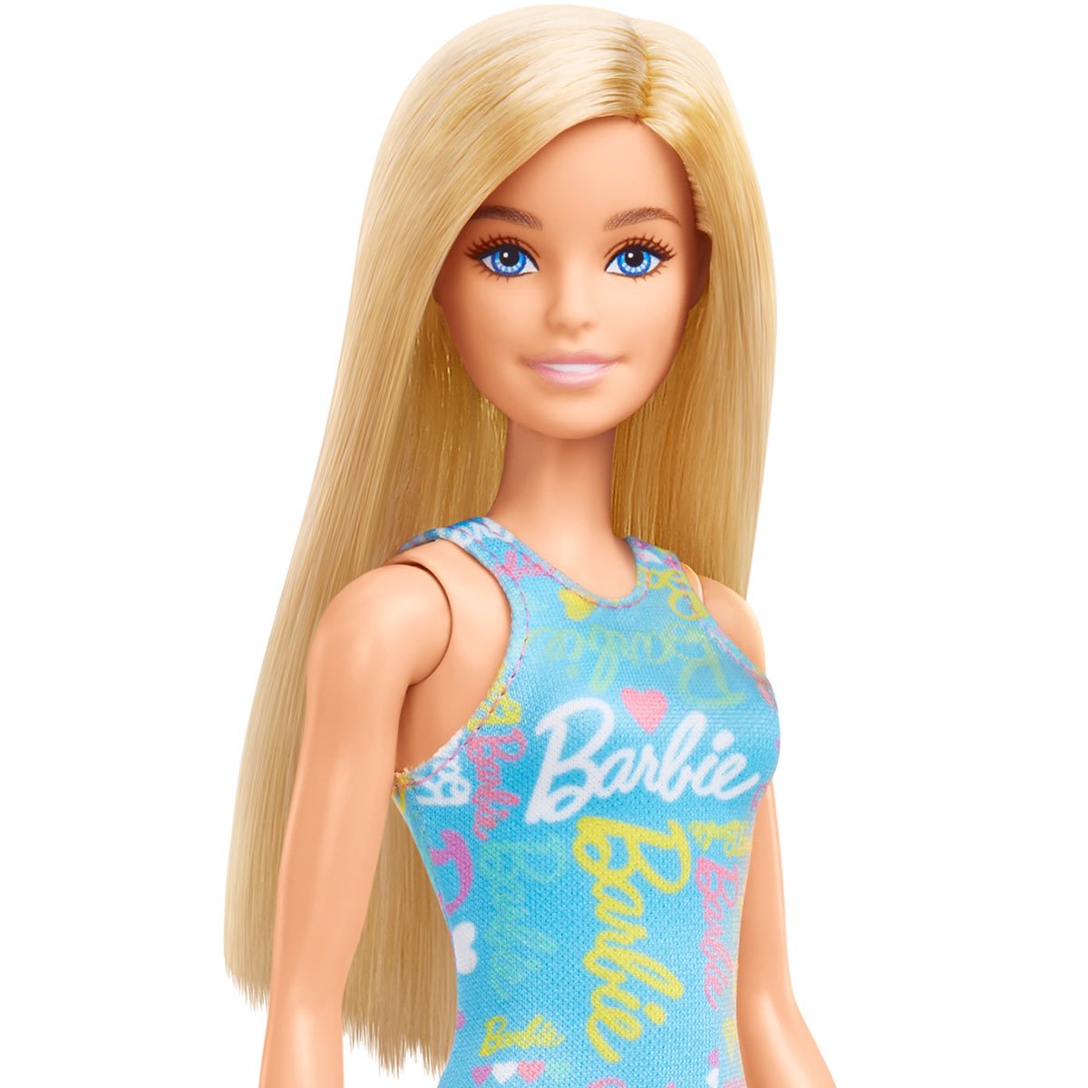 Barbie Blue Barbie Logo Print Dress Doll Entertainment Earth