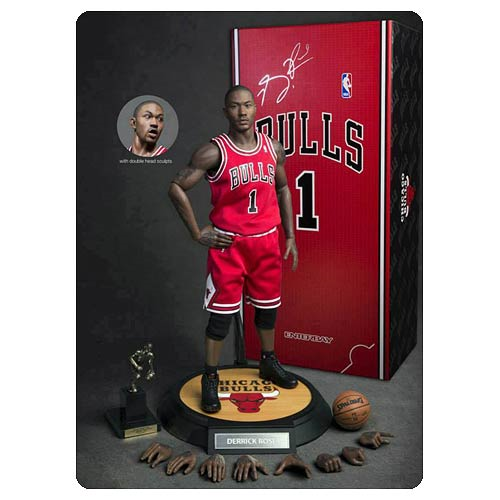 Details about   DERRICK ROSE action figure basketball Collection 12inch 34cm