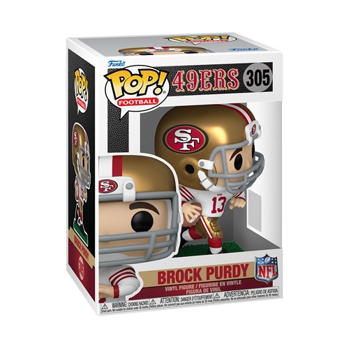 NFL 49ers Brock Purdy Funko Pop! Vinyl Figure