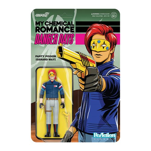My Chemical Romance Danger Days Party Poison (Unmasked) 3 3/4-Inch ReAction FIgure
