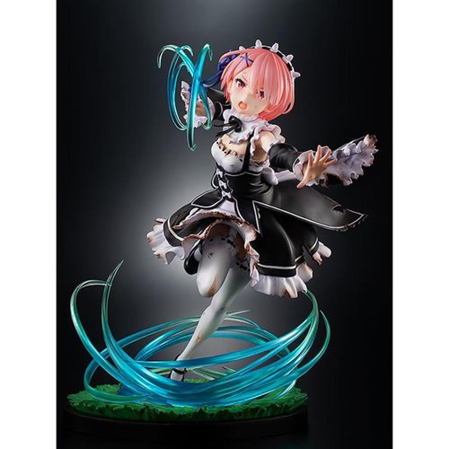 Re:Zero Starting Life in Another World Ram Battle with Roswaal Ver. 1:7 Scale Statue