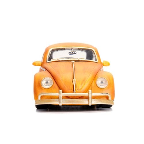 Transformers Bumblebee Movie 1:24 Scale Volkswagen Beetle Die-Cast Metal Vehicle with 3 3/4-Inch Cha