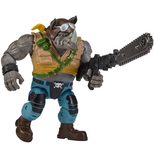 TMNT x G.I. Joe Rocksteady Dreadlock Buzzer Action Figure