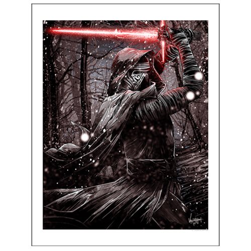 Star Wars: The Force Awakens Kylo Ren by JP Valderrama Paper Giclee Art Print