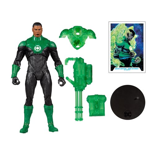 DC Multiverse John Stewart Modern Green Lantern 7-Inch Action Figure, Not Mint