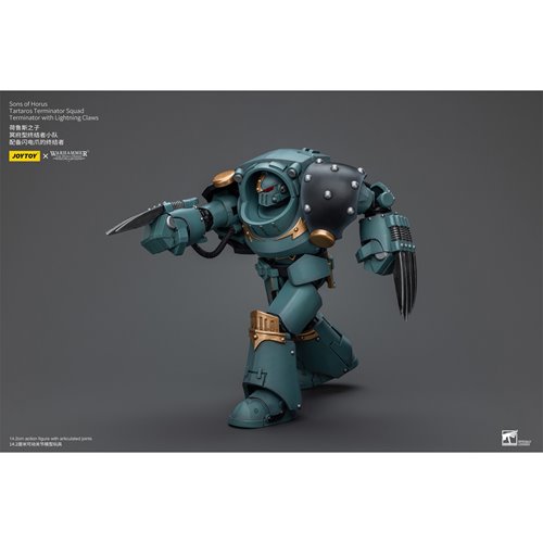 Joy Toy Warhammer 40,000 Sons of Horus Tartaros Squad Terminator with Lightning Claws 1:18 Scale Act