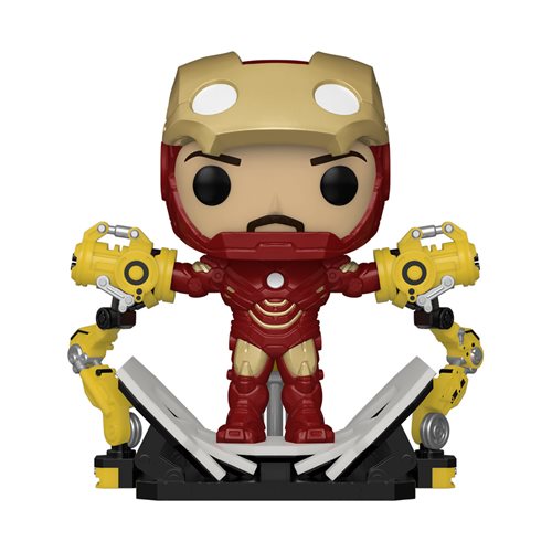 Iron Man 2 Iron Man MK IV with Gantry Glow-in-the-Dark 6-Inch Deluxe Pop! Vinyl Figure - Previews Exclusive, Not Mint