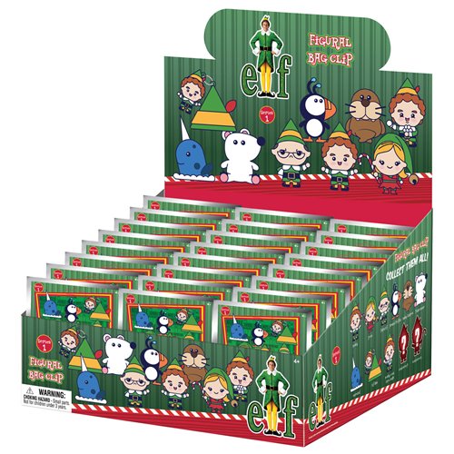 Elf 3D Foam Bag Clip Display Case of 24