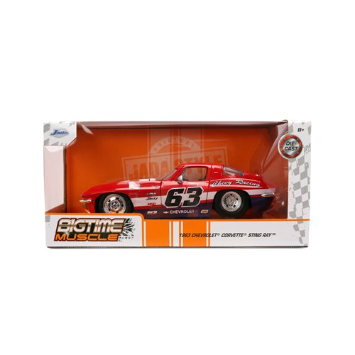 Bigtime Muscle 1963 Chevrolet Corvette Stingray 1:24 Scale Die-Cast Metal Vehicle